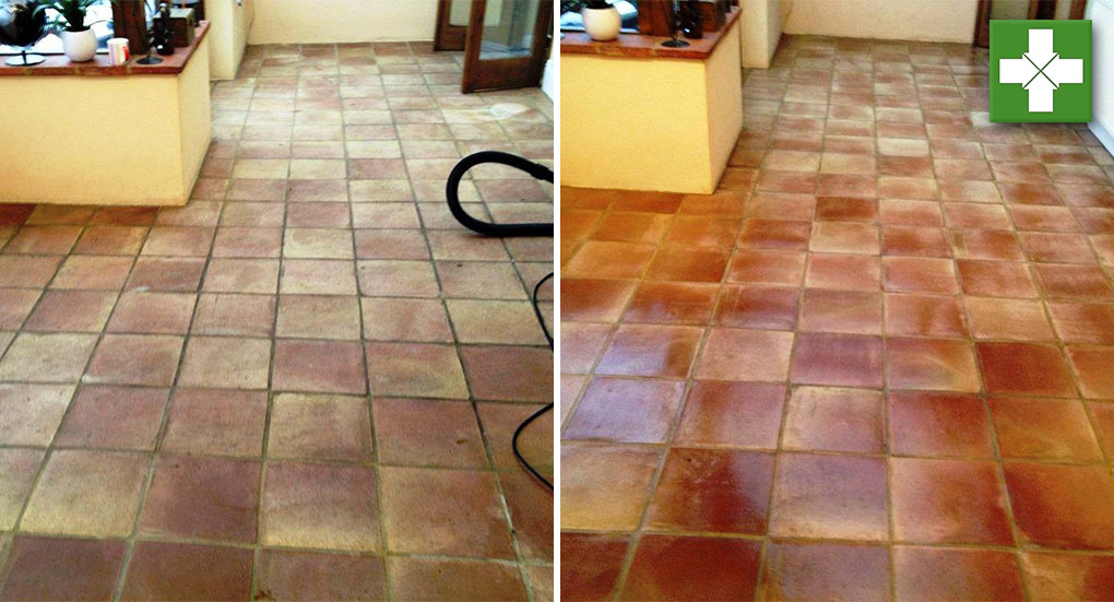 Terracotta Tiles Henley-On-Thames Before and After